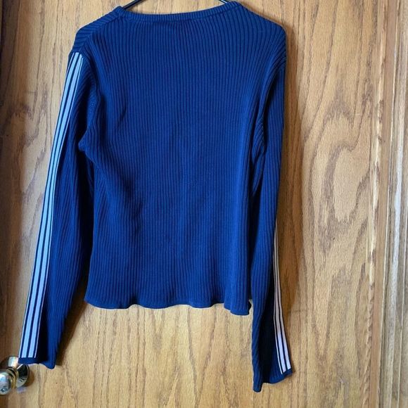 2/$10! HEAVYWEIGHT JUNCTURE UNISEX RIBBED WHITE STRIPPED LONG SLEEVE SHIRT 🍀 2 - Picture 5 of 5